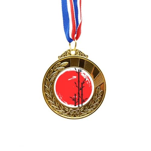Cinta para medalla Japan Brush oro rojo negro accesorio para colgar medallas de ganadores