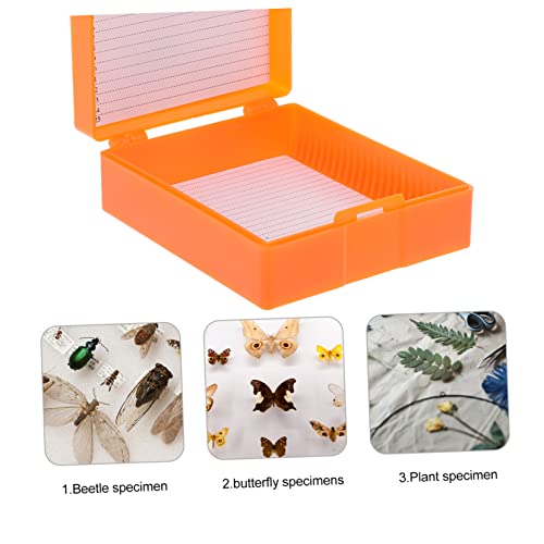 Mobestech 4pcs Microscope Slide Storage Box Microscope Slide Holder Easy Open Design for Laboratory Use Color Protects for Specimen Storage - Thumbnail 7