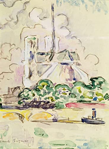 Affiche Toile Notre-dame Paul Signac pour Habiller un Grand Mur Vide