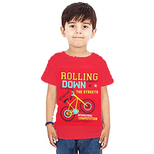Image of Boys Chest Printed t Shirts Cotton Combo Pack of 5