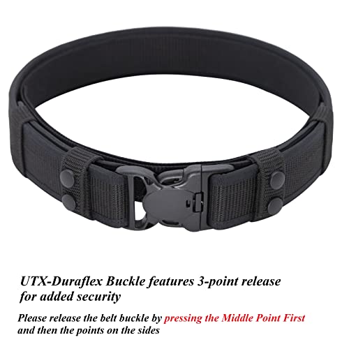 Duty Belt for Law Enforcement Police Security Correctional Officer 2"/2.25" Wide Tactical Outer & Inner Belt3