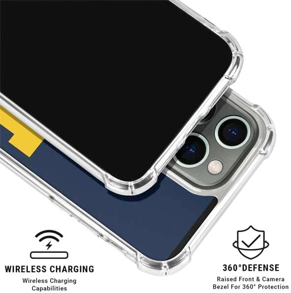 Skinit Clear Phone Case Compatible with iPhone 15 Pro Max - Officially Licensed University of Michigan M Logo Design