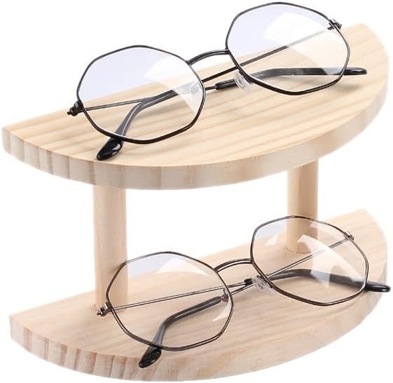 Eyeglass Storage Rack Sunglasses Rack Glasses Display Stand Holder Organizer Glasses Display Jewelry Holder Wood Sunglasses Stand Eyeglass Organizer Display Rack (Color : 4 Layer) (2 Layer)