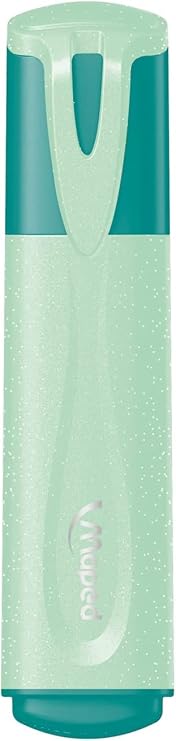 Maped Fluo Peps Classic Pastel Glitter Highlighters, Pack of 2, Assorted Colors (742028)