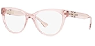 VE3304-5339 Eyeglass Frame TRANSPARENT PINK w/DEMO LENS 53mm