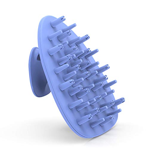 Aledy Hair Scalp Massager, Shampoo Brush with Soft Silicone Head Massager (Blue)