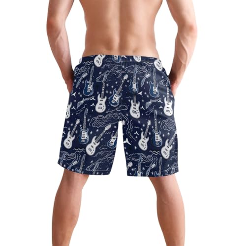 CHIFIGNO Men's Funny Swim Trunks Quick Dry Summer Beach Shorts Swimsuit for Men with Pockets3