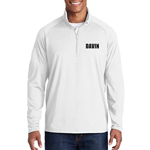 NACRE APPAREL Personalized Embroidered Zip Pullover Custom Add Your Text Half Zip Sport Sweatshirt for Men2