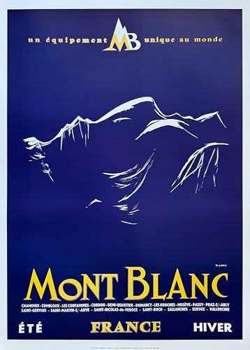 Poster Mont Blanc pour remplacer un mur blanc par un paysage alpin - 2