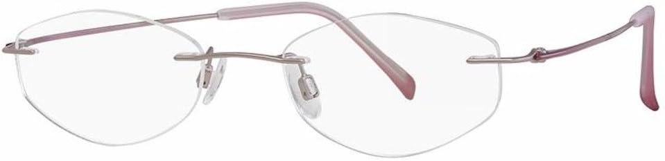 Charmant Women's Eyeglasses TI8331E TI/8331E PK Pink Rimless Optical Frame 50mm
