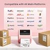 D520BT Bluetooth Shipping Label Printer with 1 Roll 4x6 Thermal Labels 100pcs
