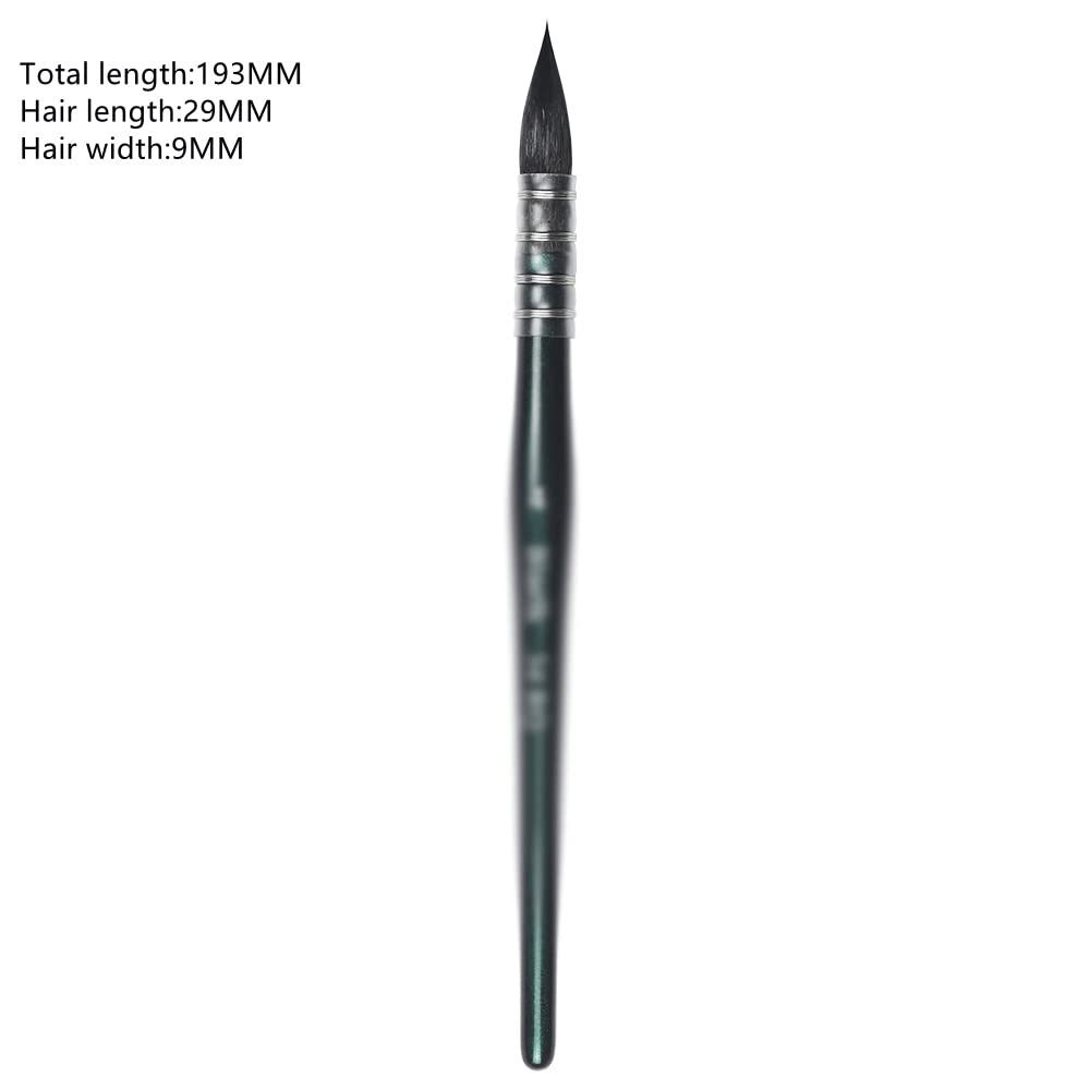XBTGS Art Supplies - Cepillo de cerdas con mango de madera para acuarela, D-como se muestra, D como se muestra