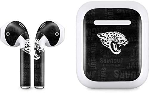 Vista 14 de Skinit Calcomanía de audio compatible con Apple AirPods, diseño oficial de los Jacksonville Jaguars de la NFL Verde azulado - JAKJAG02