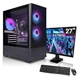 Grâce à la multitude de connexions telles que 1x VGA, 1x HDMI, 2x DP, 1x PS/2, LAN, 3x 3,5mm audio, la carte mère tombe dans la catégorie : polyvalent parfait pour le bureau ou la maison ! Enfin, l'écran TFT de 27 pouces inclus dans la livraison garantit la meilleure qualité d'image.