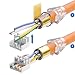 deleyCON 4X Cat 6a Conector de Red RJ45 con Conexión LSA sin...