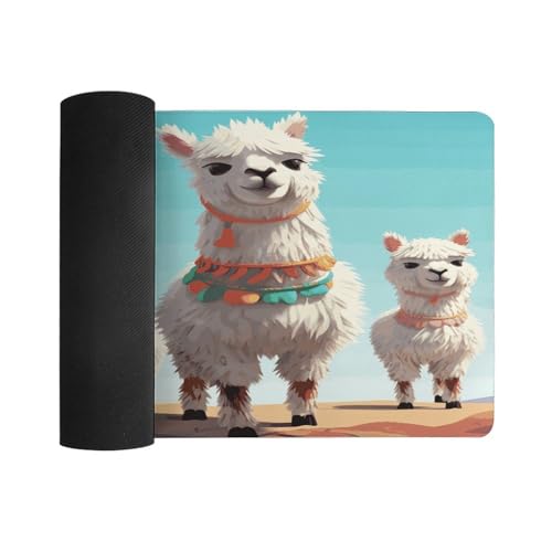 Cute Llama desk mat mouse pad grande antideslizante miniatura 3