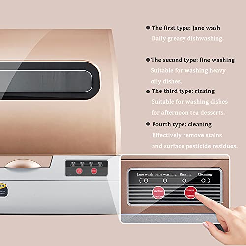 Draagbare WorkTop Afwasmachine, Compacte mini-vaatwasser met luchtdroogfunctie, 4 wasprogramma's - Image 4