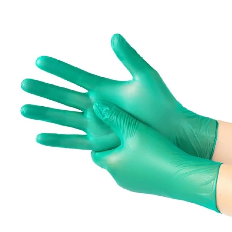 100 stücke Wasserdichte Latex Freies Lange Einweg Nitril Handschuhe for Pet Pflege Sicherheit Arbeit Haushalt Küche Verwenden Pulver(XL)