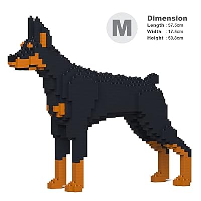 JEKCA Doberman Pinscher 01C-M01 | Dog Plastic Building Blocks | Age 14+