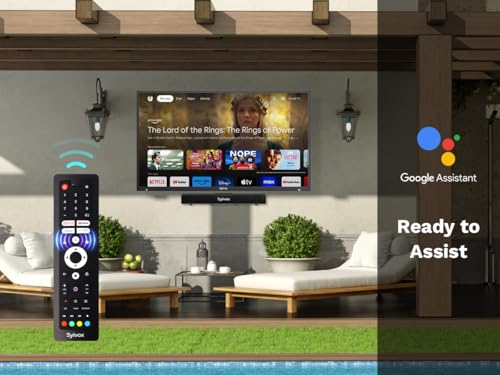 Image of SYLVOX Outdoor TV, 65 inch Waterproof Smart Outdoor TVs, 4K, HDR 10, Weatherproof,1000nits, Voice Assistant Remote, for Partial Sun Area(Deck Pro 3.0, Model)