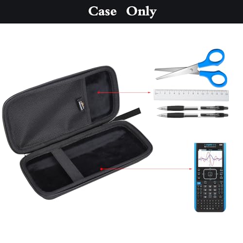Aproca Black Hard Storage Case, for Texas Instruments TI-Nspire CX II CAS Color Graphing Calculator (Case Only)