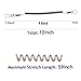 BB Hapeayou Fishing Lanyard (7Pcs) Safety Retractable Coiled Tether with Carabiner and Split Ring for Pliers, Boating, Tools(Black)