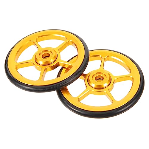 Happyyami 2 Piezas Reemplazables Fácil Compresor De Rueda Luces De Neumáticos De Bicicleta Suministro De Bicicleta Plegable Manija Piezas De Scooter Máquina Ruedas De Bicicleta Plegables