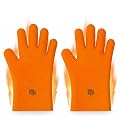 Grill Masters Club Silicone Gloves Heat Resistant for BBQ & Cooking – Heat Resistant Kitchen Gloves, Silicone Mitts & Grill Mitts for Outdoor Grill BBQ (Dishwasher Safe, Heat Safe to 446°F)