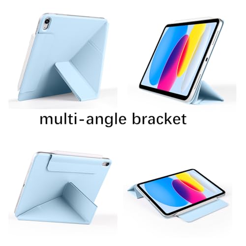 Coque iPad 11 11e génération 2025 antichoc support bleu pour tablette - 3