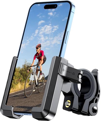 RESPECTED BRO Motorcycle-Phone-Mount & Bike Phone Holder - Durable Phone Holder for Bike and Motorcycle, Bicycle Phone Mount, Fits All Smartphones (Black) - Thumbnail 6