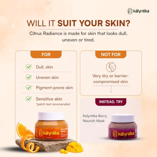 Image of Kalyntika Citrus Radiance De Tan Face Mask & Pack for Glowing Skin 1x50g
