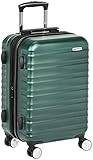 AmazonBasics Premium Hardside Spinner Luggage with Built-In TSA Lock - 20-Inch Carry-on, Green