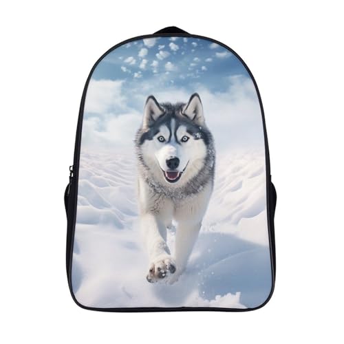Mochila de viaje para niños de husky que alivia el peso en la espalda y protege de la lluvia