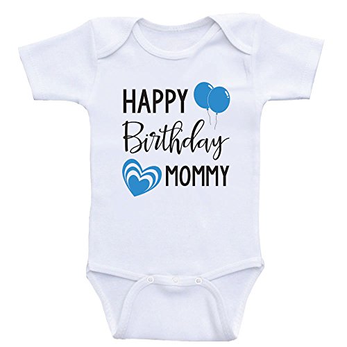 Image of Birthday Clothes for Babies Happy Birthday Mommy Mom's Birthday Baby Onesie