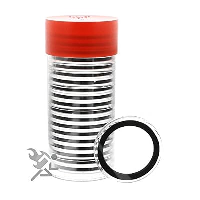 OnFireGuy Red Capsule Storage Tube for Air-Tite I Coin Capsules, 5 Pack