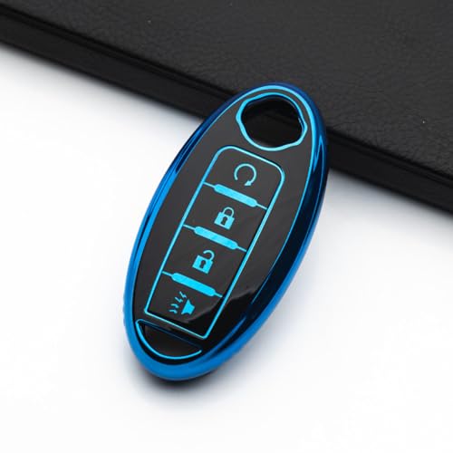 Image of Key Fob Cover Fit for Nissan Altima Rogue Sentra Pathfinder Frontier Maxima Titan Armada Versa Smart Key