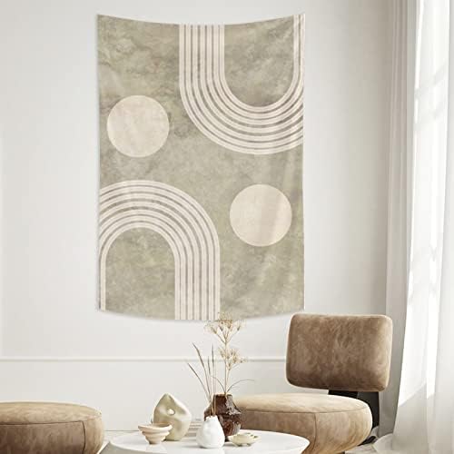 huizehonghong Mid Century Abstract Boho Modern Minimalistic Tapestry Wall Hanging for Living Room Dorm Bedroom,50x60 Inch