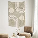 huizehonghong Mid Century Abstract Boho Modern Minimalistic Tapestry Wall Hanging for Living Room Do