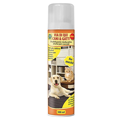 VIA DI QUI PER INTERNI EDUCATORE DISABITUANTE PER CANI GATTI CUCCIOLI SPRAY AEROSOL 300ml