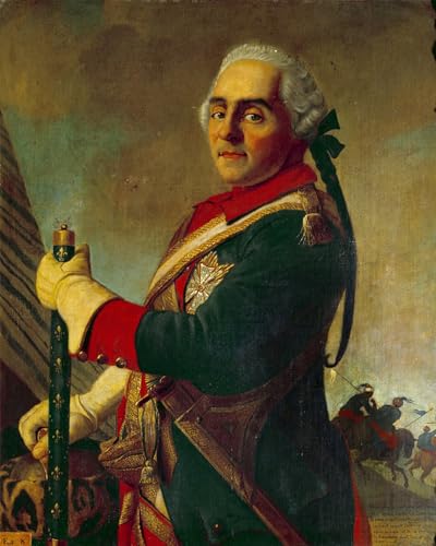 Portrait Maurice de Saxe par Liotard | Peinture sur toile haute définition 60x90cm