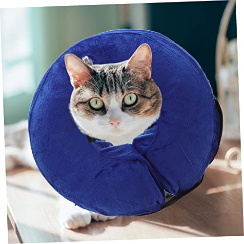 Cono protector ajustable y collar inflable para mascotas perros grandes postoperatorio 8