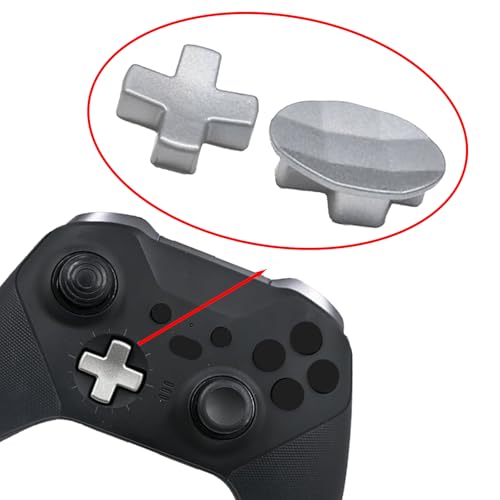 Image of 2 Pcs Metal D-pads for Xbox One Elite Series 2 ,Replacement Parts Metal D-pads Kits for Xbox One Elite Series 2Controller (Silver) [video game]