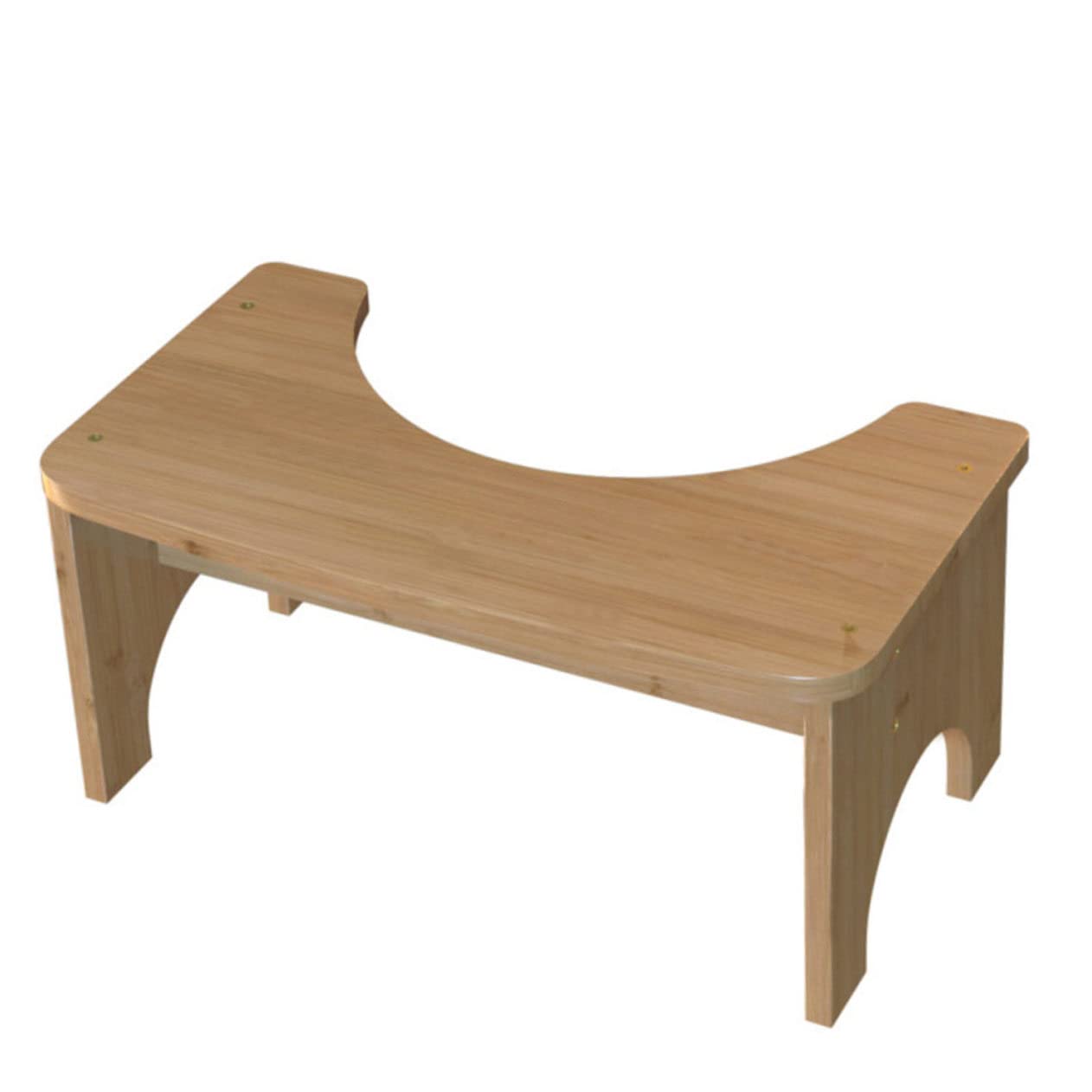 Tabouret de toilette enfant et marchepied en bois stable pour salle de bain.