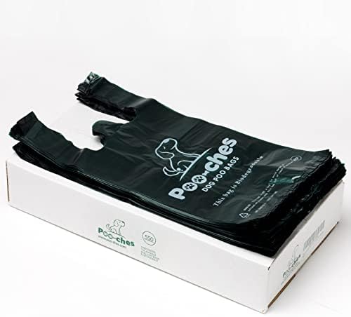 Poo-ches® Premium Biodegradable Dog Poo Bags 550 pack With Tie Handles - Extra Large and Extra Strong