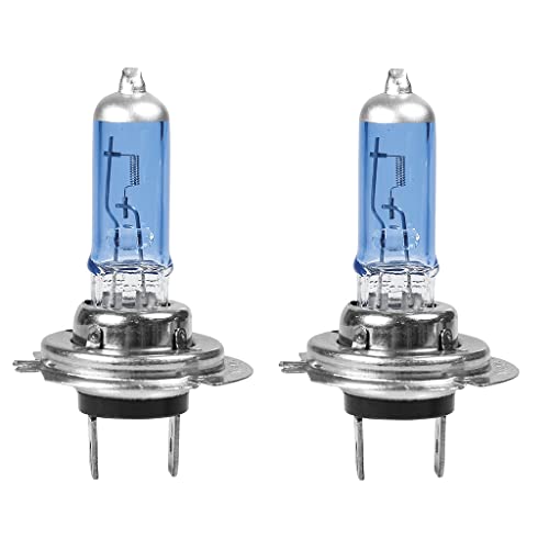 Turbocar - Ampoule iode H7 12V 55W bleutée, Ampoule type H7 12V 55W - Lot de 2 ampoules halogènes - Eclairage Krypton - Pour feux anti brouillards avant, de...