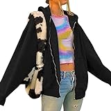 Eigenschaften: Kordelzug Hoodie, Reißverschluss vorne, Langarm, 2 Seitentaschen, Relaxed Fit, Classic Solid Color, macht Sie modisch und bequem.