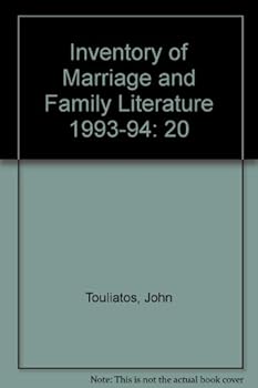 Hardcover Inventory of Marriage and Family Literature 1993-94: 20 (Inventory of Marriage & Family Literature) Book