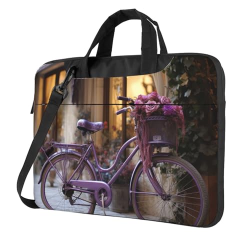 Bolso morado para laptop 13 pulgadas unisex miniatura 1