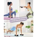 Adjustable Dumbbell Set, 4-in-1 Hand Weights, 5/6 LB Pair for Women Men - Image 6