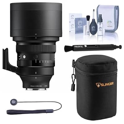 135mm f/1.4 DG Art Lens for L Mount with Adorama Slinger Soft Lens Case, Pro Optic Lens Cap Tether, Cleaning Kit LensPen